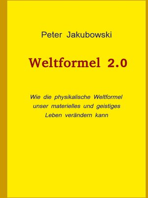 cover image of Weltformel 2.0